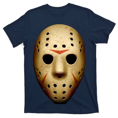 Creepy Goalie Hockey Halloween Mask T-Shirt