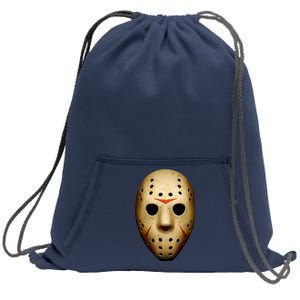 Creepy Goalie Hockey Halloween Mask Sweatshirt Cinch Pack Bag