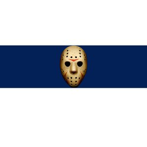 Creepy Goalie Hockey Halloween Mask Bumper Sticker