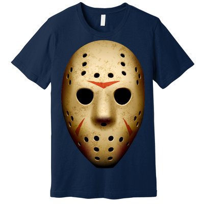 Creepy Goalie Hockey Halloween Mask Premium T-Shirt