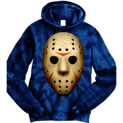 Creepy Goalie Hockey Halloween Mask Tie Dye Hoodie