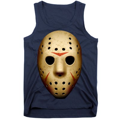 Creepy Goalie Hockey Halloween Mask Tank Top