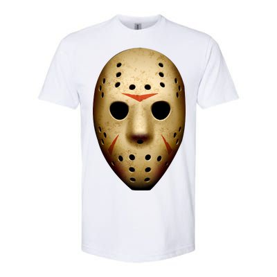 Creepy Goalie Hockey Halloween Mask Softstyle CVC T-Shirt