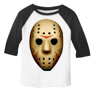 Creepy Goalie Hockey Halloween Mask Toddler Fine Jersey T-Shirt