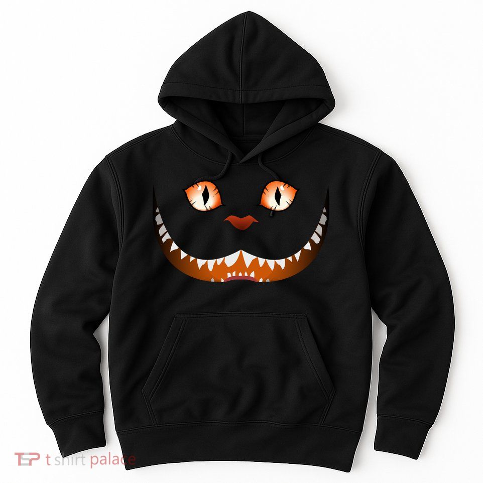 Creepy Halloween Cat Face Hoodie