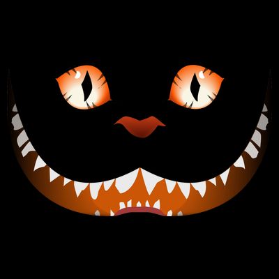 Creepy Halloween Cat Face T-Shirt