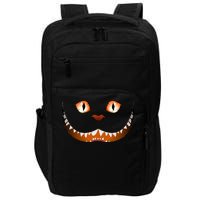 Creepy Halloween Cat Face Impact Tech Backpack