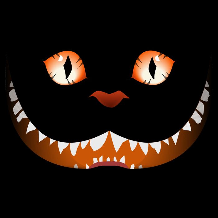 Creepy Halloween Cat Face Sustainable Bucket Hat