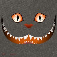 Creepy Halloween Cat Face Cotton Canvas Backpack
