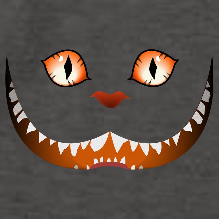 Creepy Halloween Cat Face Vector Backpack