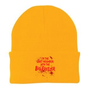 Creepy I'm The Quiet Neighbor With The Big Freezer Knit Cap Winter Beanie