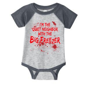 Creepy I'm The Quiet Neighbor With The Big Freezer Infant Baby Jersey Bodysuit