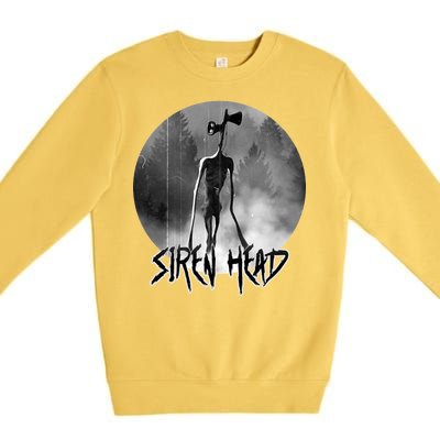 Creepy Siren Head Horror Premium Crewneck Sweatshirt