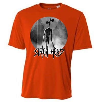 Creepy Siren Head Horror Cooling Performance Crew T-Shirt