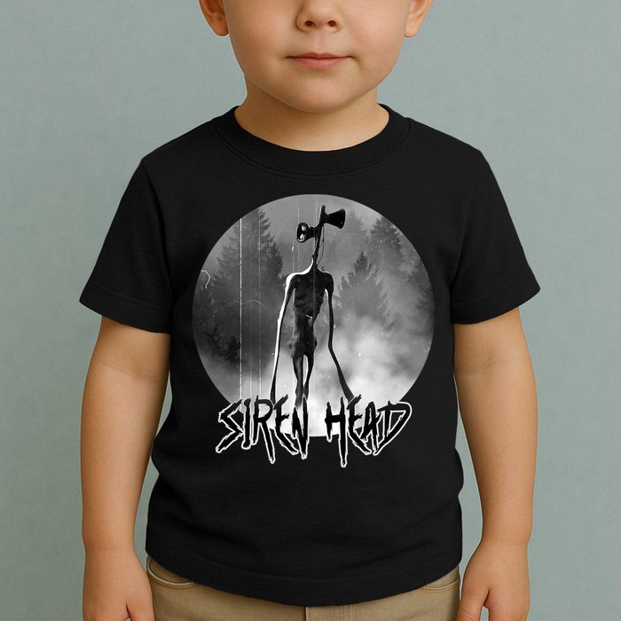 Creepy Siren Head Horror Toddler T-Shirt