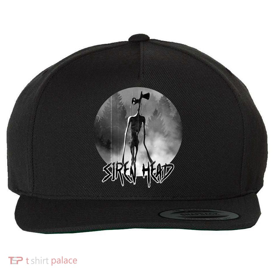 Creepy Siren Head Horror Wool Snapback Cap