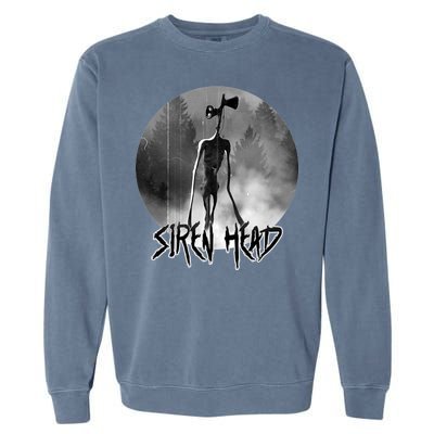 Creepy Siren Head Horror Garment-Dyed Sweatshirt