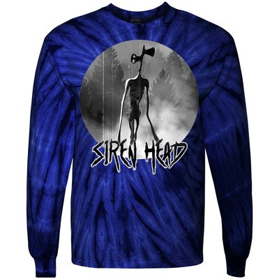 Creepy Siren Head Horror Tie-Dye Long Sleeve Shirt