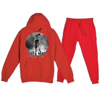 Creepy Siren Head Horror Premium Hooded Sweatsuit Set