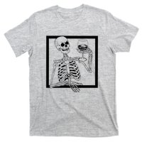 Creepy Skeleton Wine T-Shirt