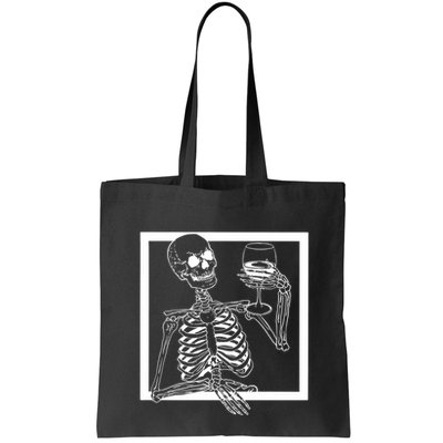 Creepy Skeleton Wine Bag