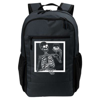 Creepy Skeleton Wine Daily Commute Backpack