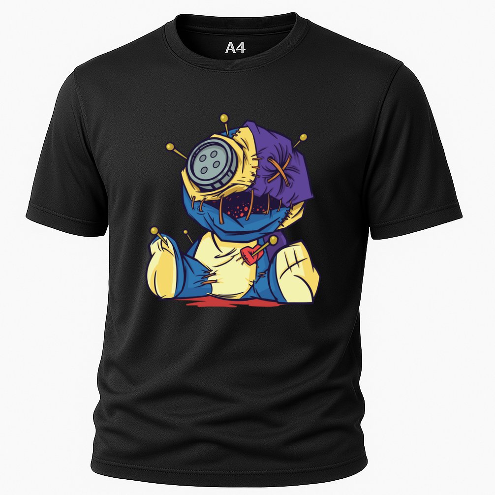 Creepy Voodoo Doll Cooling Performance Crew T-Shirt