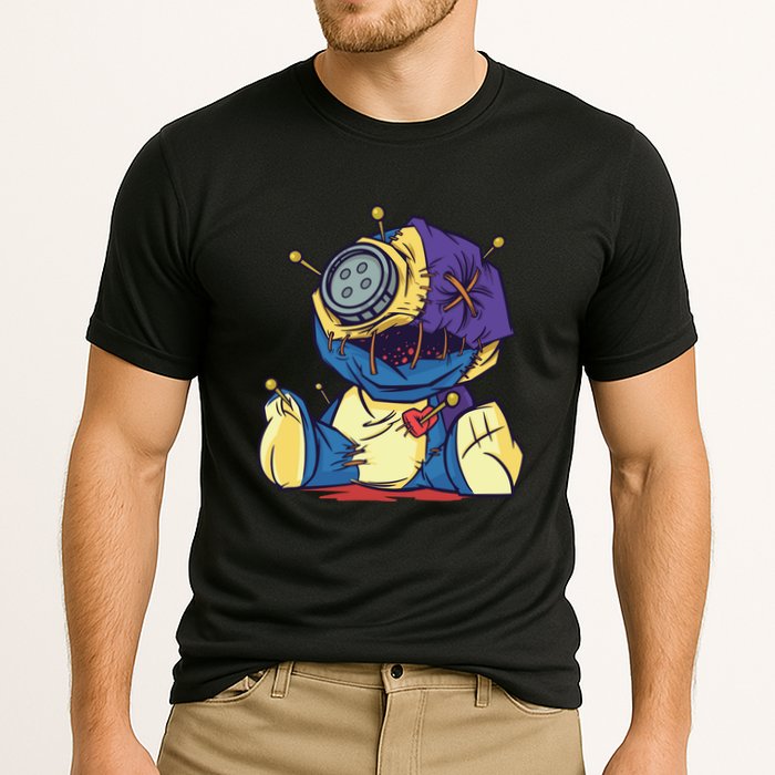 Creepy Voodoo Doll Cooling Performance Crew T-Shirt