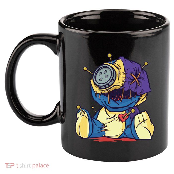 Creepy Voodoo Doll 11oz C Handle Ceramic Mug