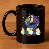 Creepy Voodoo Doll 11oz C Handle Ceramic Mug