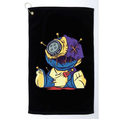 Creepy Voodoo Doll Golf Towel