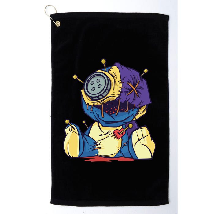 Creepy Voodoo Doll Golf Towel