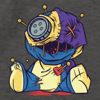 Creepy Voodoo Doll Vector Backpack