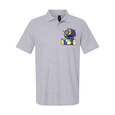 Creepy Voodoo Doll Softstyle Adult Sport Polo