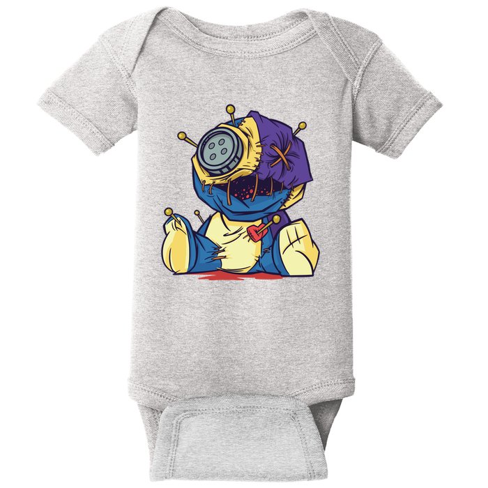 Creepy Voodoo Doll Baby Bodysuit
