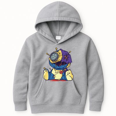 Creepy Voodoo Doll Kids Hoodie