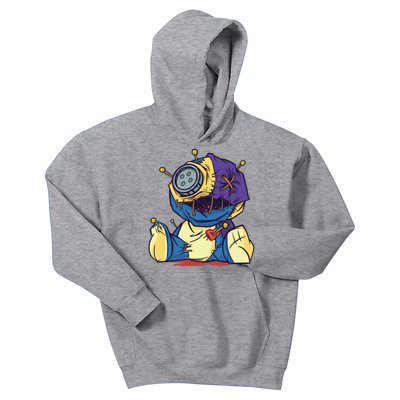 Creepy Voodoo Doll Kids Hoodie