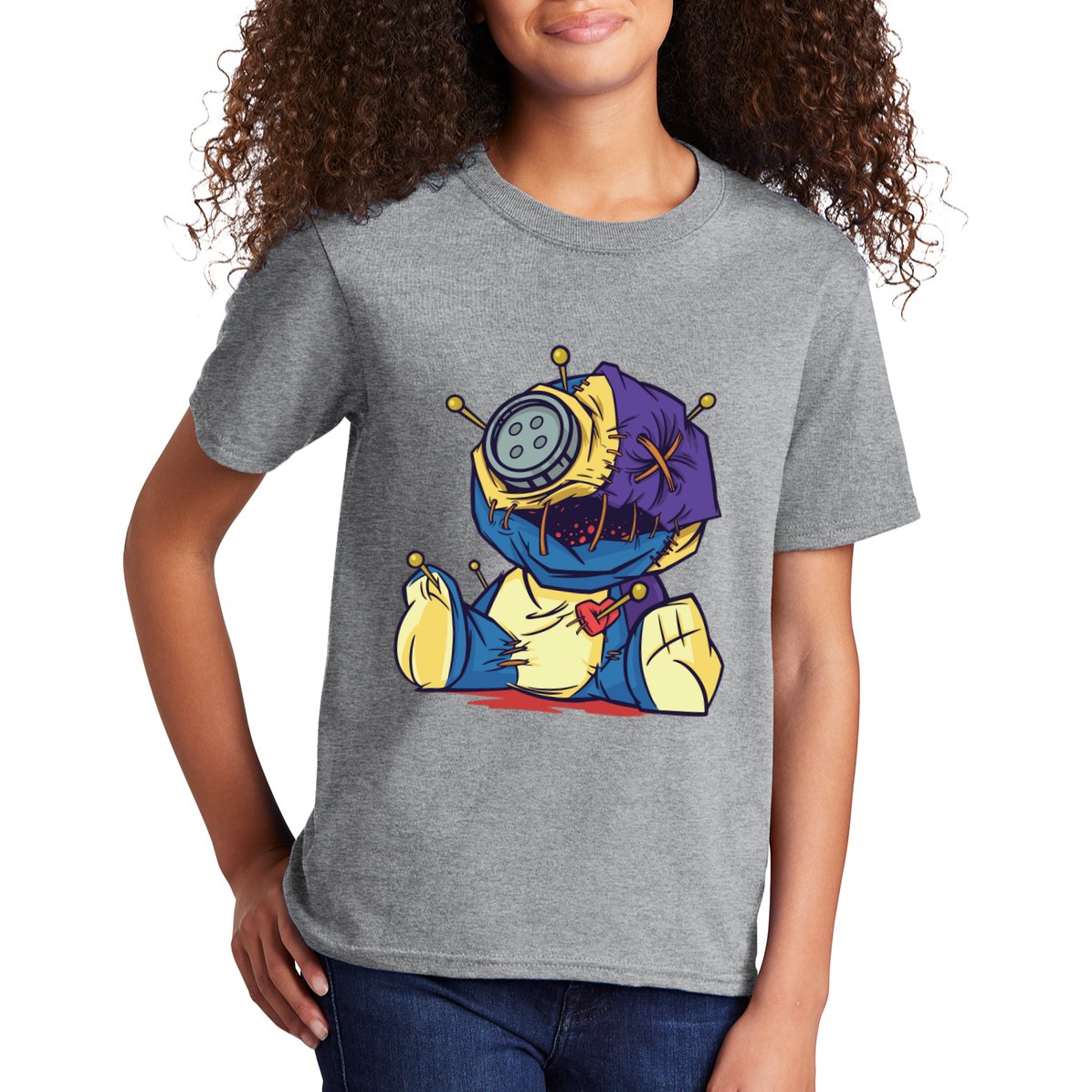 Creepy Voodoo Doll Kids T-Shirt