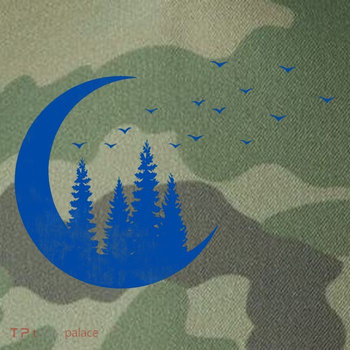 Crescent Moon Flocking Birds Legacy Tie Dye Trucker Hat
