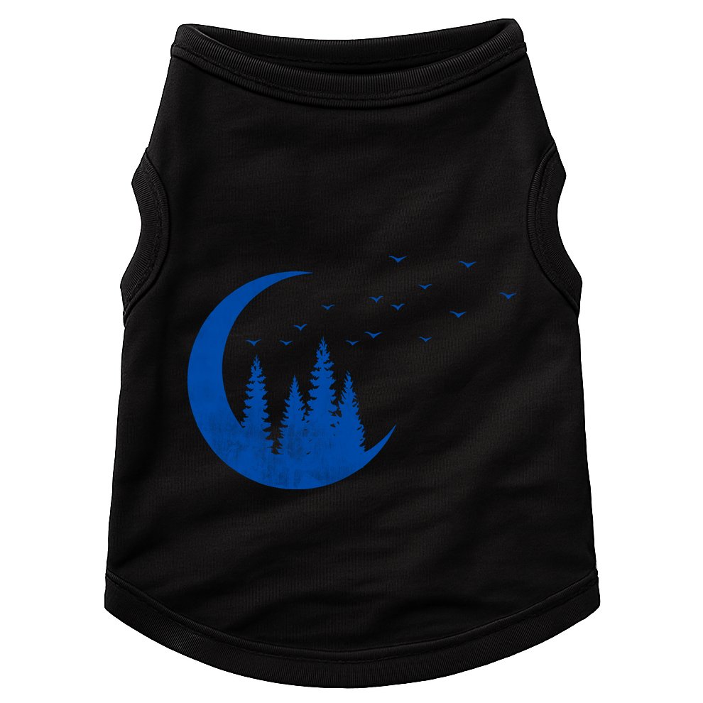 Crescent Moon Flocking Birds Doggie Tank