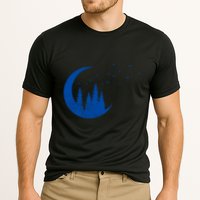 Crescent Moon Flocking Birds Performance Shirt