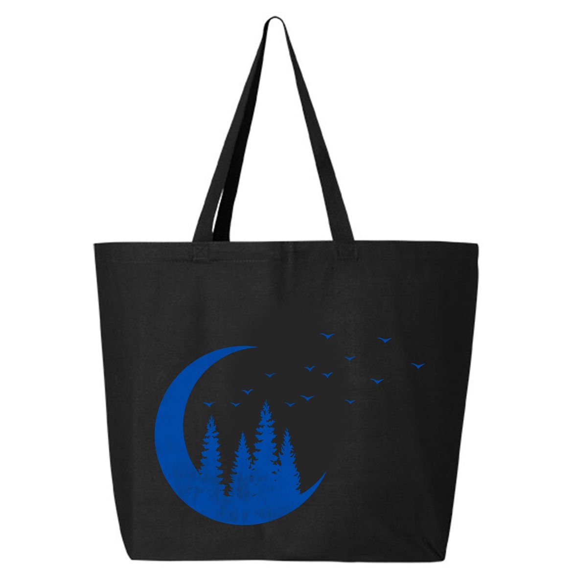 Crescent Moon Flocking Birds 25L Jumbo Tote