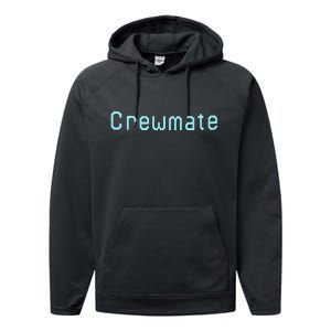 Crewmate Meme Among Us Performance Fleece Hoodie