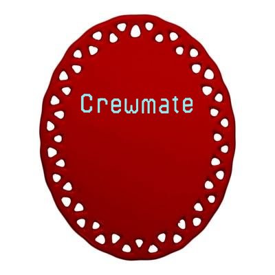 Crewmate Meme Among Us Ceramic Oval Ornament