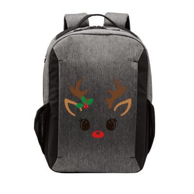 Cute Reindeer Face Christmas Vector Backpack