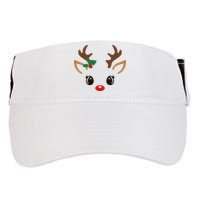 Cute Reindeer Face Christmas Adult Drive Performance Visor