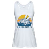 Cat Rolling Fatties Funny Ladies Essential Flowy Tank