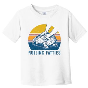 Cat Rolling Fatties Funny Toddler T-Shirt