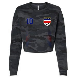 Costa Rica Flag Costa Rican Pride Lovers Cropped Pullover Crew