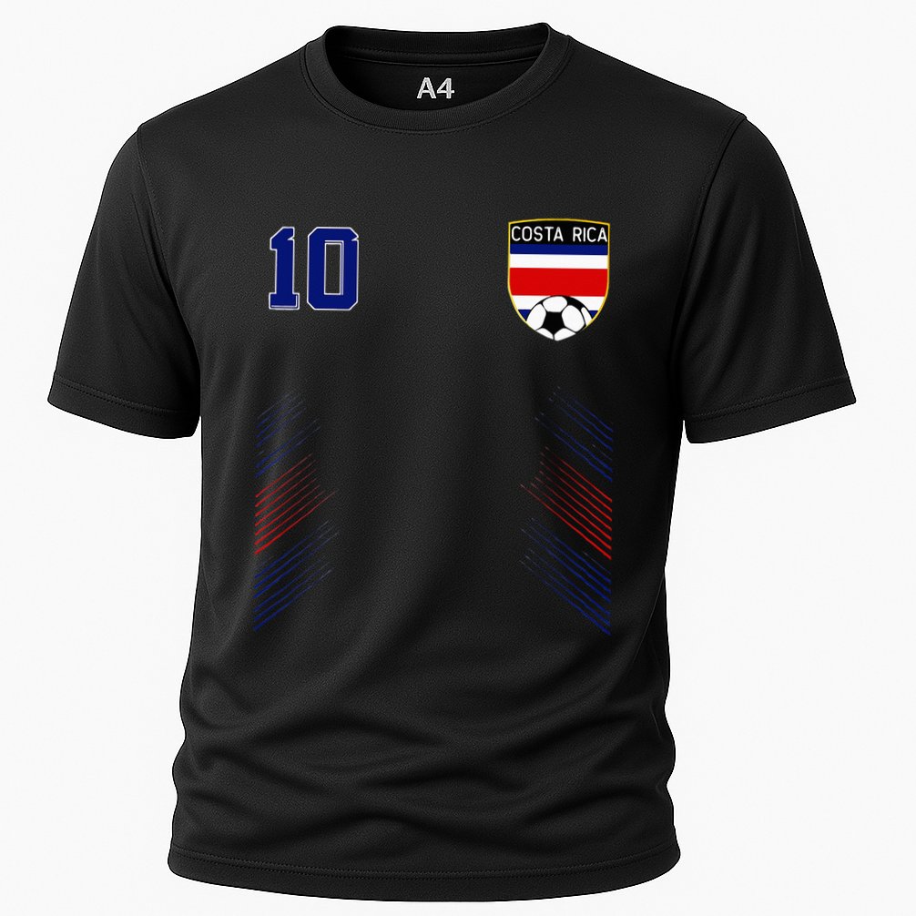 Costa Rica Flag Costa Rican Pride Lovers Cooling Performance Crew T-Shirt